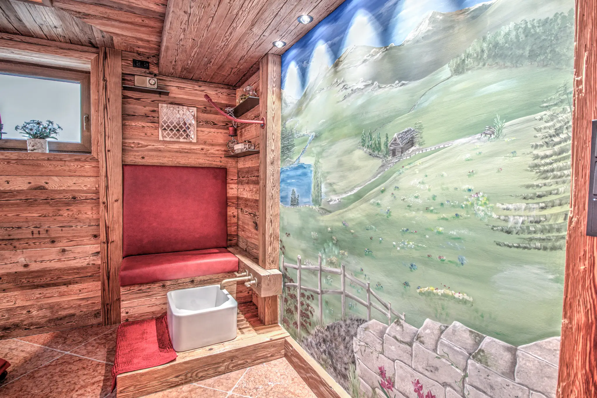 Almwiesenglück Gipfelglück - Uriger Wellnessbereich auf 10qm