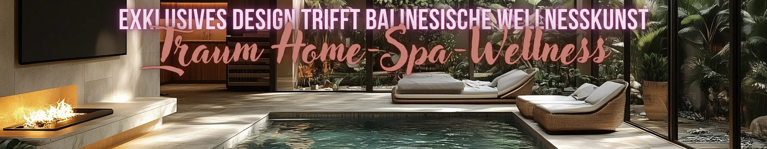 Exklusives Garten-Spa mit Pool und Sauna