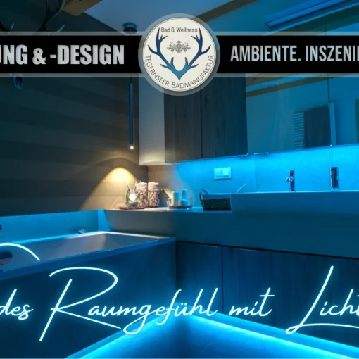 Lichtplanung und Lichtdesign für Badezimmer und Wellnessbereiche