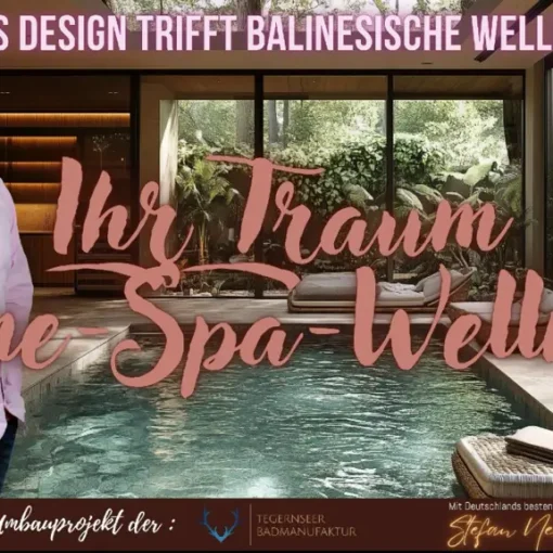 Wellnessbereich mit Pool, Sauna und Hamam, im Garten - Ein exclusiver Garten-Spa mit Pool und Sauna